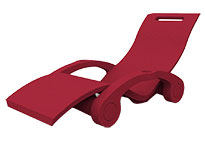 Bain de soleil Serendipity® floating S130 coloris rouge Bain de soleil Serendipity® floating S130 coloris rouge