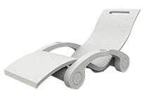 Bain de soleil Serendipity® floating S130 coloris blanc Bain de soleil Serendipity® floating S130 coloris blanc