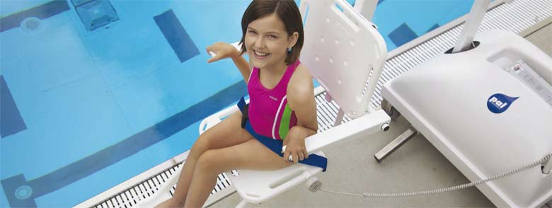 Lève personne PAL pour accessibilité des piscines aux personnes handicapées Lève personne PAL pour accessibilité des piscines aux personnes handicapées