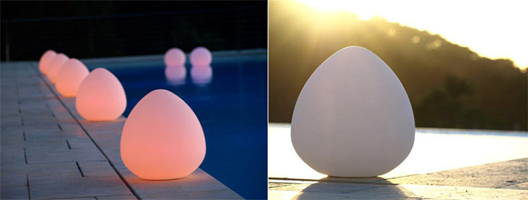 Lampes Rock sans fil flottante piscine jardin Lampes Rock sans fil flottante piscine jardin