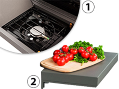 Tablettes barbecue inox Royal Tablettes barbecue inox Royal