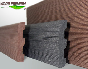 Bois composite WOOD PREMIUM plinthes de finition Bois composite WOOD PREMIUM plinthes de finition