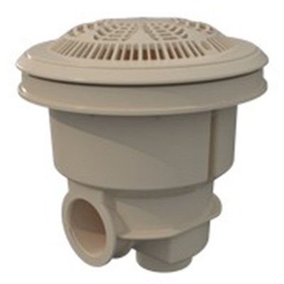 Bonde de fond Astral Norm grille anti vortex coloris beige Bonde de fond Astral Norm grille anti vortex coloris beige