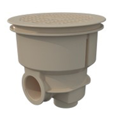 Bonde de fond Astral Norm avec grille plate beige Bonde de fond Astral Norm avec grille plate beige