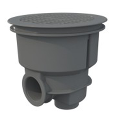 Bonde de fond Astral Norm avec grille plate gris clair Bonde de fond Astral Norm avec grille plate gris clair