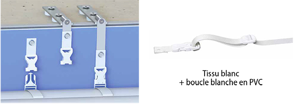 Boucle avec sangle en tissu pour volet hors sol ULMO by ECA Boucle avec sangle en tissu pour volet hors sol ULMO by ECA