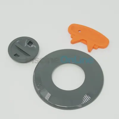 Enjoliveur + bouchon Prise balai 00300 Int. 1 1/2" - ANTHRACITE (4402040068)