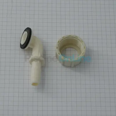 Coude nylon + écrou pour douche solaire (261020+268910)
