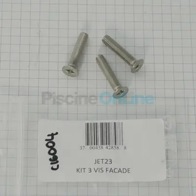 Kit vis facade (x3) 5x25 Nage à contre courant - remplace P-JET-23 (JET23)