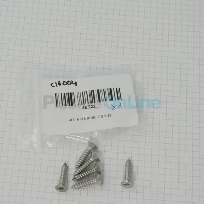 Kit 6 Vis Buse 4.8 x 22 Nage à contre courant Junior - Remplace P-JET-22 (Acis) (JET22)