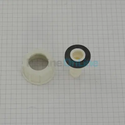 Raccord droit Nylon + écrou (GIORDANO) (261040+268910)