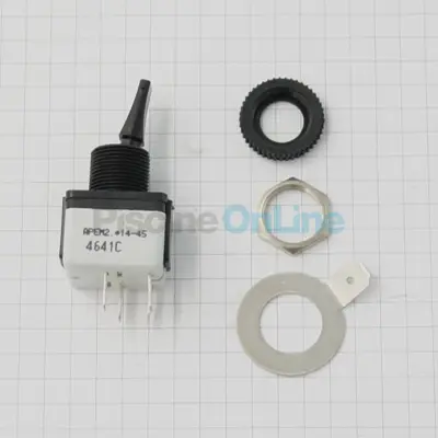 Interrupteur (Marche Arrêt) pour pompe doseuse Sel S8 + écrou DIV00442 (100020)