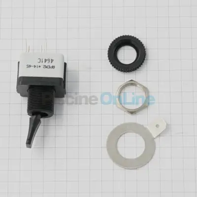 Interrupteur (Marche Arrêt) pour pompe doseuse Sel S8 + écrou DIV00442 (100020)