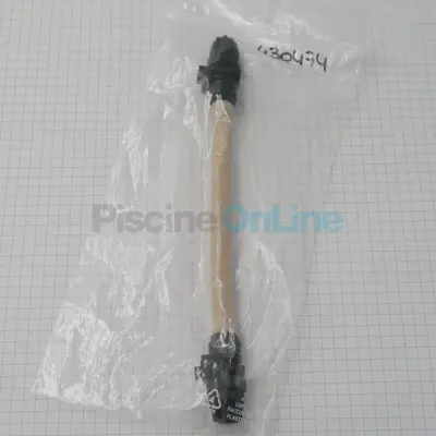Tube péristaltique santoprène avec raccords pour pompe MP2 noire de 1.5/4/6/10/12 L/h - L 180mm. diamètre 10mm (RR.005.003)