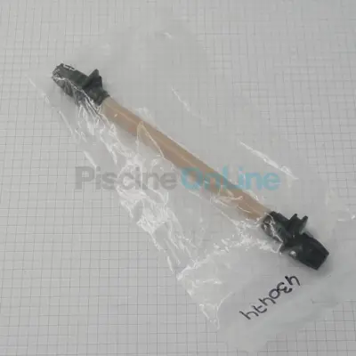Tube péristaltique santoprène avec raccords pour pompe MP2 noire de 1.5/4/6/10/12 L/h - L 180mm. diamètre 10mm (RR.005.003)