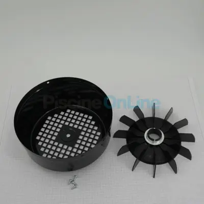 Kit Ventilateur (hélice + bague + capot + visserie) pompe 2 à 3 cv Europa, Niagara, Discovery, Cala, BCC, New BCC, Big Discovery (4405010259)