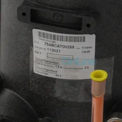 Condenseur titane pompe à chaleur Z400 MD7/TD7 - Remplace R0812200 (R08122)