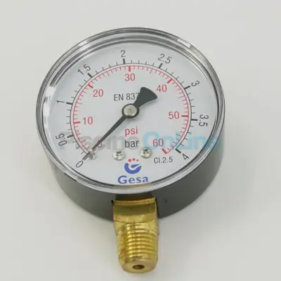 Manomètre diamètre 63 4 bars vis 1/4'' (pour adaptateur 101D014) - 101D005 (SNTE) (CE04010016)