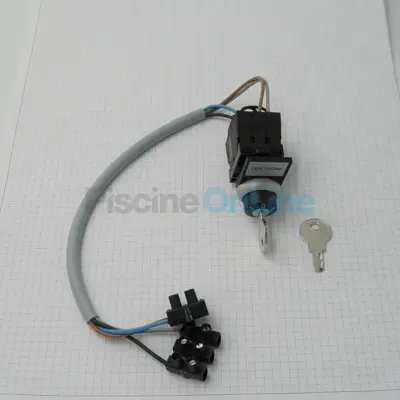 Bouton à clé 3 positions - commande moteur de volet hors sol ECO SIREM - (1 clé incluse) (061055)