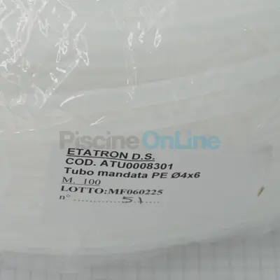 Tuyau PE 4x6mm spécial pompe doseuse - bobine de 100m (48359-100M)