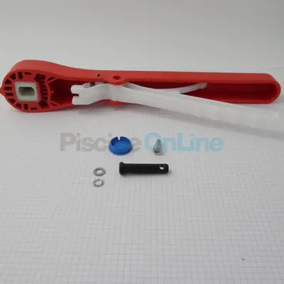 Ensemble poignée plastique de vanne papillon EPDM Diamètre 125-140-160 - L 350mm (Cepex) (32617R0124)