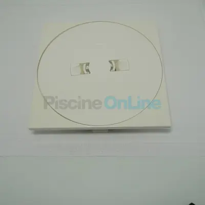 Couvercle rond + cadre carré skimmer Prestige - BLANC (ASTRAL) (4402010510)