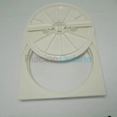 Couvercle rond + cadre carré skimmer Prestige - BLANC (ASTRAL) (4402010510)