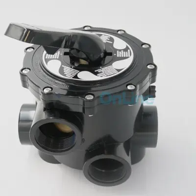 Vanne Side multivoies 2'' avec coude et raccords - entraxe 230 mm (14904)
