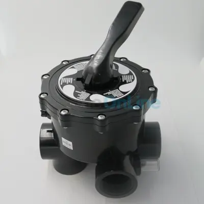 Vanne Side multivoies 2'' avec coude et raccords - entraxe 230 mm (14904)