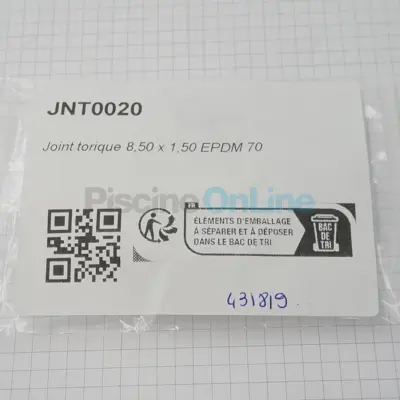 Joint torique 8,50 x 1,50 EPDM 70 (JNT0020)