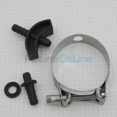 Kit raccords et colliers (x2) pour doseur chlore by pass actuel (ASTRAL) (4408010308)