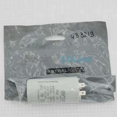 Condensateur 14 µF pompe Sena. Astramax. Glass Plus - 70x36 mm - (ASTRAL) (4405020121)