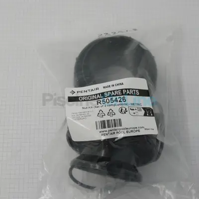 Kit Raccord Union (x2) écrou-manchon-joint pour pompe Onga/Swimmey/Atlas/Nocchi STA-RITE (R505426)