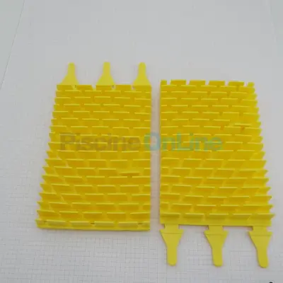 Brosses PVC courte jaune pour robot OV (x2) (R0635902)