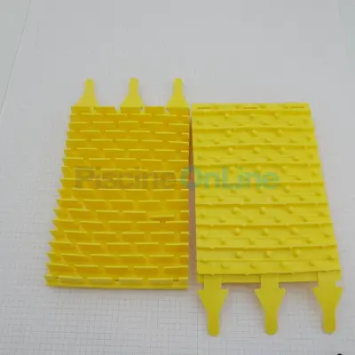 Brosses PVC courte jaune pour robot OV (x2) (R0635902)