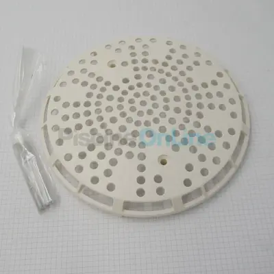 Grille d'aspiration complète ABS + vis - diamètre 235. entraxe 134 mm - nage contre courant (90589)