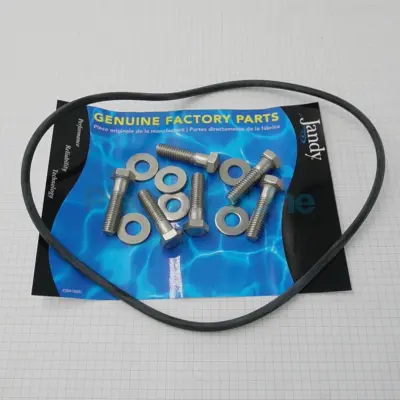 Visserie (boulons. rondelles & joint) pour plaque arrière de pompe (R0480501)