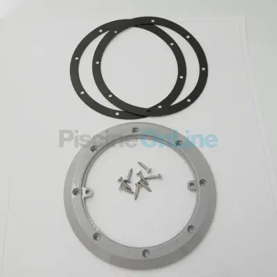 Bride + joints + vis parker pour bonde de fond Easyline GRISE - sans inserts (4402020019)