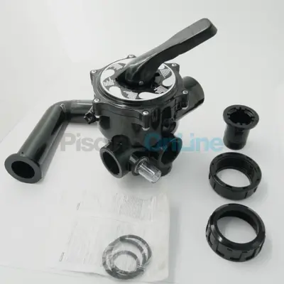 Vanne Side 6 voies 1''1/2  noire avec montage entraxe 125 mm - 43009 (09758)