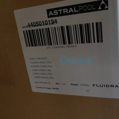 Corps de préfiltre + bouchon de purge pour pompe Niagara (4405010194)