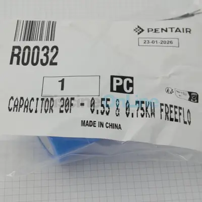Condensateur 20µF pompes Freeflo/Racer 0,55/0,75 kW (3/4cv - 1cv) (R0032)