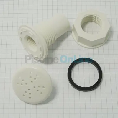 Ensemble buse à Air Blanche (Enjoliveur + joint + corps) pour spas (RPOR0016)