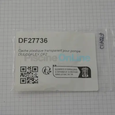 Cache plastique transparent pour pompe Syclope DULCO FLEX  / HYDRO TOUCH / HYDRO DOS (DF27736)