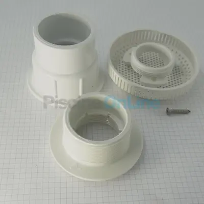 Bonde de fond 2'' blanche pour spas - manchon D.50 (RPOR0223)