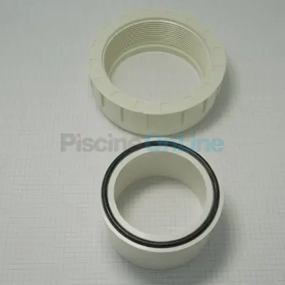 Kit raccord union + écrou pour filtres LSC 36 3''/42/48 avant 2004 et autres filtres LACRON (6018SP)