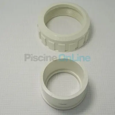 Kit raccord union + écrou pour filtres LSC 36 3''/42/48 avant 2004 et autres filtres LACRON (6018SP)