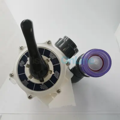 Vanne 6 voies 1"1/2 EB-40/50/60 + clapet + plomberie pour filtre ECONOBEAD AQUAFORTE (SK536)