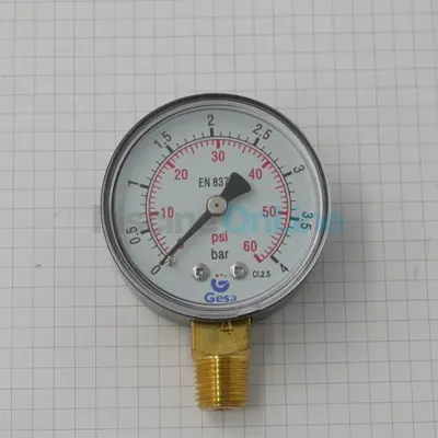 Manomètre 1/4" pour filtres à sable SNTE diamètre 50 GALATIC Top, JUPITER Side et T16, VEYRONE Side, GALATIC Side, JUPITER T J6 (CE04010015)