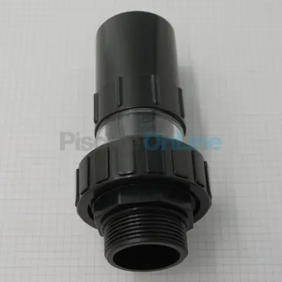 Raccord 1.5'' avec viseur + joint pour filtre EMAUX V-series (E89280101B)