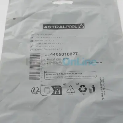 Joint de corps 170,7x3,3 mm pompe Astral CALA (4405010827)